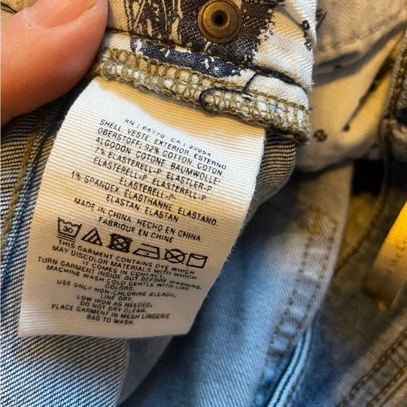 Pilcro and the Letterpress Anthropologie Slim Straight Embellished Jeans 27 - Picture 8 of 8